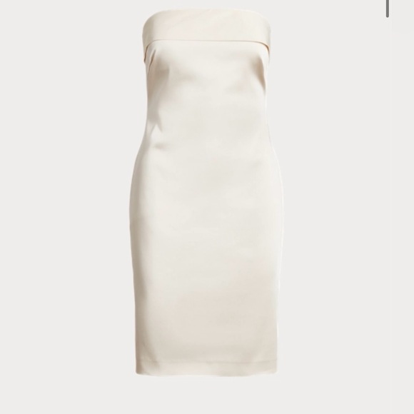 Bow back Satin Dress - Picture 3 of 3